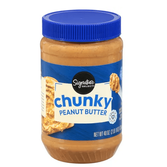 Signature S Chunky Peanut Butter Hearty Nutty Spread 40 Oz