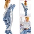 thumbnail image 4 of Yoda Costume Adult Onesie Pajamas Adult Wearable Blanket Shark Blanket Shark Hoodie Onesie Large Hoodie (Green), 4 of 7