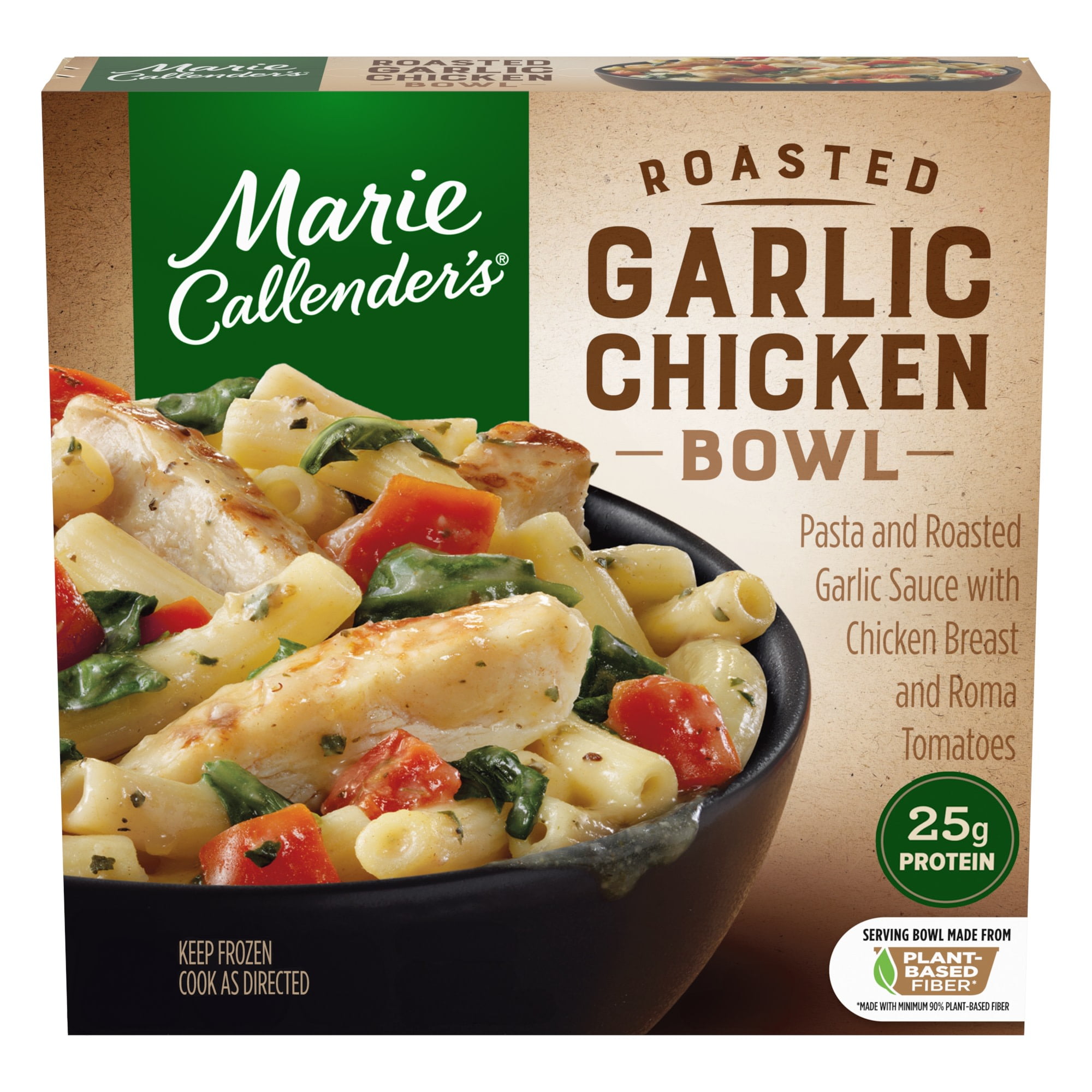 Marie Callender's Roasted Garlic Chicken, Frozen Meal, 11.5 oz. Bowl
