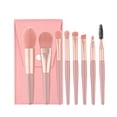 thumbnail image 4 of Xihbxyly Juego de Brochas de Maquillaje, Kit de Brochas de Fibra Sintética, Brocha Cosmética con Mango de Madera, Bolsa de Almacenamiento Portátil, Ideal para Viajes, para Difuminar, Contornear E Ilu, 4 of 7