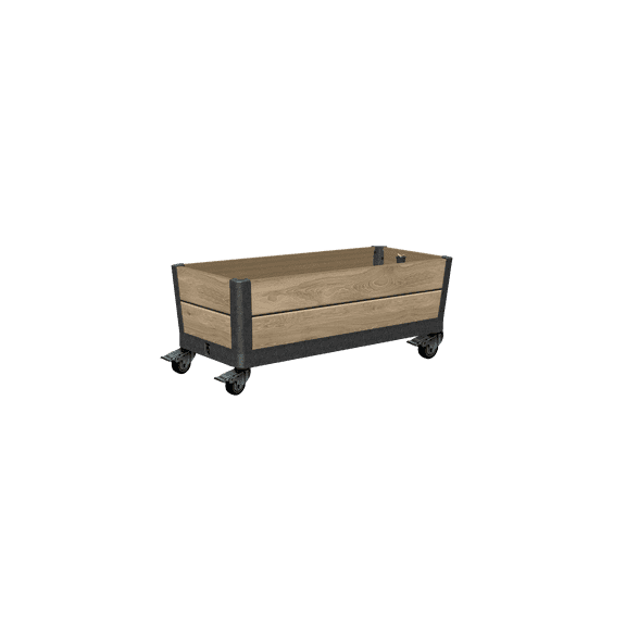 Keter Mobile Garden Planter - Perfect for Growing Fresh Vegetables, Flowers and Herbs, Ashwood