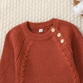 thumbnail image 5 of Gubotare Baby Boys Sweaters Toddler Baby Girl Boy Sweater Print Knit Long Sleeve Pullover Sweatshirt Sweaters Size 9 12 Months (Red,9-12 Months), 5 of 7