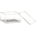thumbnail image 2 of OfficeGoods Desk Organizer Square Acrylic Stackable Storage with Silver Base Small, 2 of 9