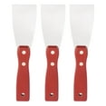 thumbnail image 1 of Uxcell 2" Cuchillo de masilla de acero al carbono con mango de madera para paneles de yeso Paquete de 3, 1 of 7