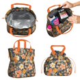 thumbnail image 2 of Pioneer Flower Drawstring Lunch Bag Women - Drawstring Lunch Bag Insulated for Work Office - Stain-Resistant Large Lunchbags for Women with Multi-Pockets, 2 of 6