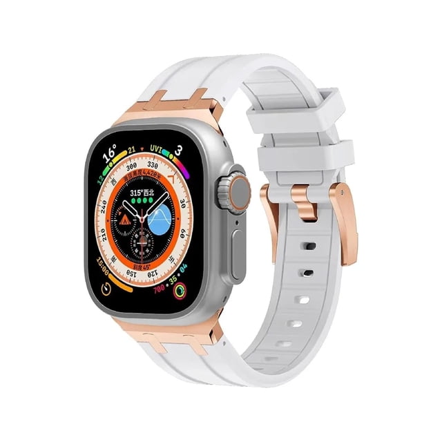 Correa De Lujo Compatible con Apple Watch Silicon Suave, Todas las Series