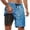 Sky Blue, variant on Kcolen Swim Trunks for Men Gradient Board Shorts Men's Light Funny Mens Swim Trunks Compression Liner Summer Beach Swimming Shorts for Men