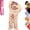 Beige, variant on Guvpev Funny Big Mouth Monster Onesie with Large Comb Prop, Silly Puppet Mascot Costume, Plush Onesie Cosplay Pajamas, Oversized Cozy Hooded Sleepwear for Parent & Little One, No Shoes Included