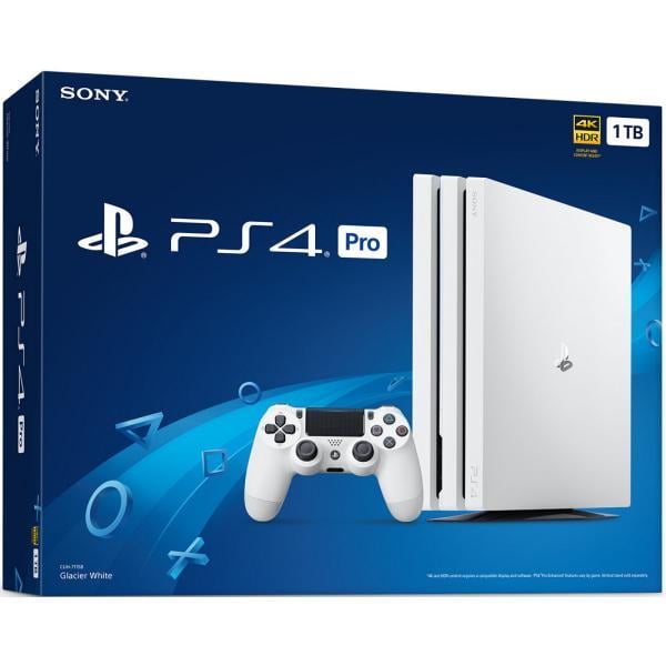 Sony Playstation 4 Pro Console Glacier White 1tb Playstation 4 System Walmart Com Walmart Com
