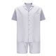 thumbnail image 4 of Mens Camisas Casual Color Sólido Bolsillo Cordón Shorts Set, Manga Corta Turndown Collar Camisa para la Primavera Y el Verano, 4 of 5