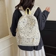 thumbnail image 2 of HJYCHN Backpack for Boys Star Print 3Pc Set Daypack with Drawstring Lunch Tote Pencil Case Back to School Supplies for Kids Bookbag for Girls Beige, 2 of 8