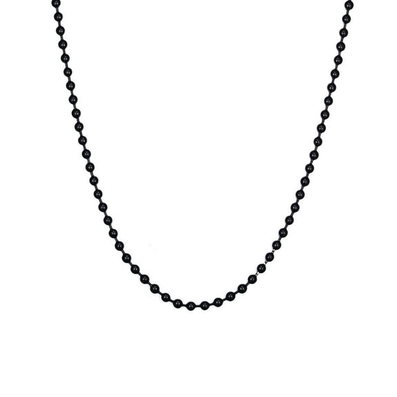 VNOX Tag Chain Necklace - Stainless Steel Military Tag Chain for Men Women Bead Ball Necklace 24-28 Inches