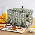 thumbnail image 2 of Toaster Cover 2 Slice, Green Spring Botanical Dustproof Bakeware Oven Protector with Top Hook, Summer Butterfly Vintage Waterproof Small Kitchen Appliance Toasters Dust Cover, 12"x7.5"x8", 2 of 9