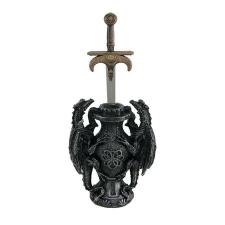 Sword Letter Opener - Signet of Dragos Medieval Dragons and Sword Desktop Letter Opener