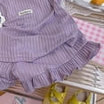 thumbnail image 6 of KPOPLK Toddler Girl Clothes 2 Piece Summer Teen Girls Sleeveless Top Dress and Leggings Shorts Set Kids Summer Outfits(5-6 Years,Purple), 6 of 7
