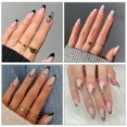 thumbnail image 1 of 4 Ensembles de Ongles Courts en Forme d'Amande STYLE Ins Armure Pièces Ongles Pressés Finis, 1 of 6