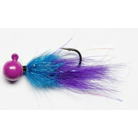 UPC: 0023534461048 | Mustad Tailout Twitcher Jig 3/4oz Purple-Anadro Blue-Mystic Purple