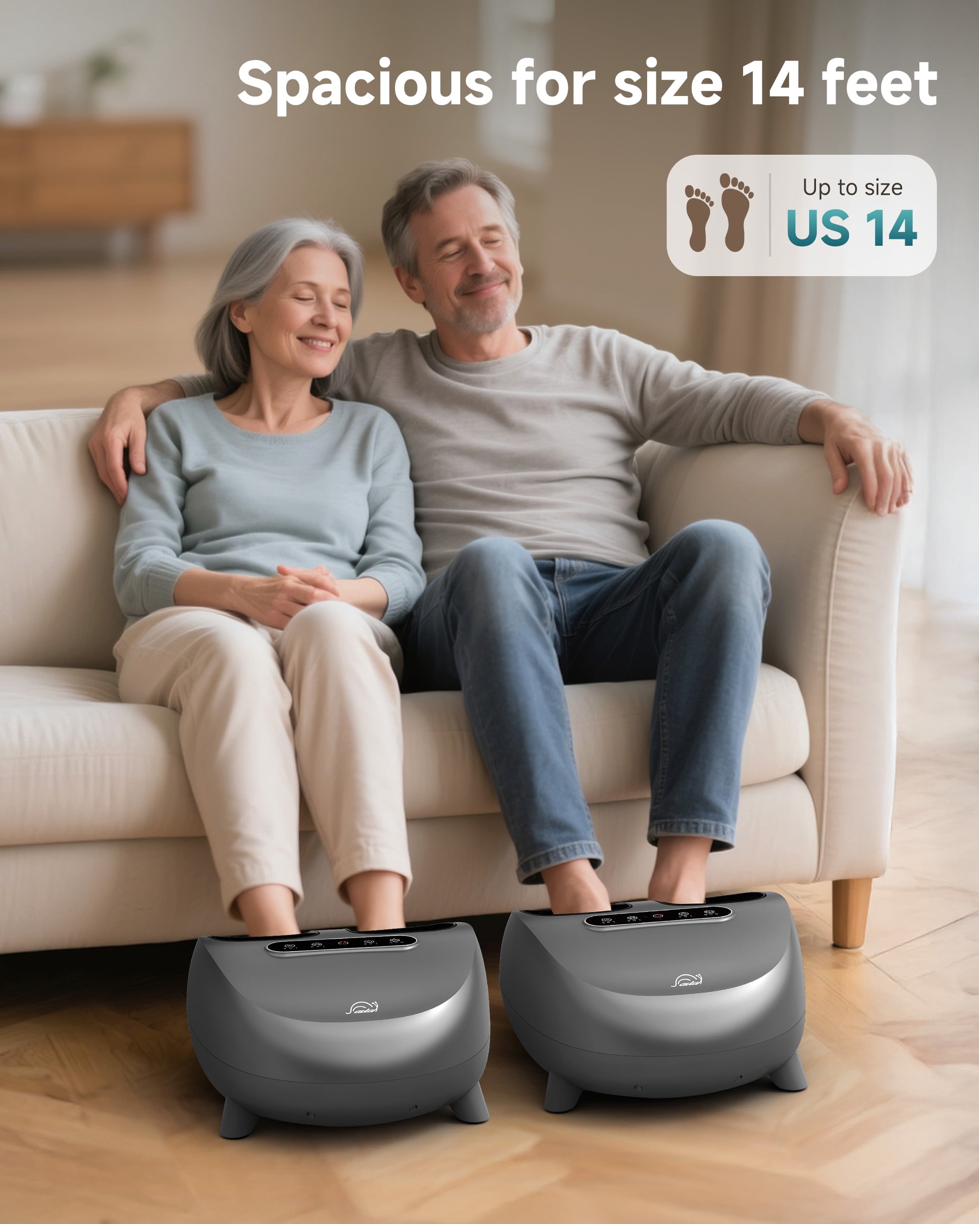 Snailax Foot Massager with Heat, Shiatsu Foot Massager Machine for Neuropathy Pain, Gifts for Women