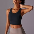 thumbnail image 6 of Jalioing Women's Athletic Tank Tops Sleeveless Stretchy Workout Crop Tops Running Sport Racerback Basic Tops, 6 of 7