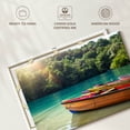 thumbnail image 6 of Elephant Stock Jamaica Blue Lagoon Boats Wall Art - Horizontal Canvas Wall Art - Dining Room Wall Decor - Transportation Canvas - Yellow And Orange Decor - 12" x 8", 6 of 8
