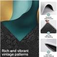 thumbnail image 3 of Teal Marble Gold Wave Pattern Kitchen Rugs Sets Of 3,Kitchen Runner Rugs Non Skid Washable,Decorative Kitchen Floor Mats for Kitchen,Sink,Laundry,17"x30"+ 17"x47" + 17"x59", 3 of 6