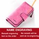 thumbnail image 1 of Cartera de cuero largo con grabado de nombre para mujer, tarjetero clásico de alta calidad, monedero con cremallera, 2022, 1 of 4