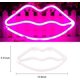 thumbnail image 2 of Luces de neón LED, labios rosados, luces de neón que funcionan con USB o batería, luces de noche de pared de neón, boda, estudio, Fiesta, bar, Navidad, fiesta de cumpleaños, 2 of 5