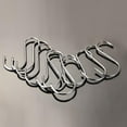 thumbnail image 4 of Vaidha Stainless Steel Metal S Hooks Kitchen Pot Pan Hanger Clothes Storage Rack 20 Pcs, 4 of 5