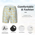 thumbnail image 4 of Kdxio Roosters Print Men'S Swim Trunks With Compression Liner 7 Inch Inseam Quick Dry Swim Shorts, 4 of 7