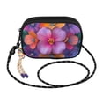 thumbnail image 2 of FORMRS Mini Crossbody Bag for Women Adjustable Shoulder Rope Travel Casual Phone Purse, Large Purple Flowers, 2 of 7