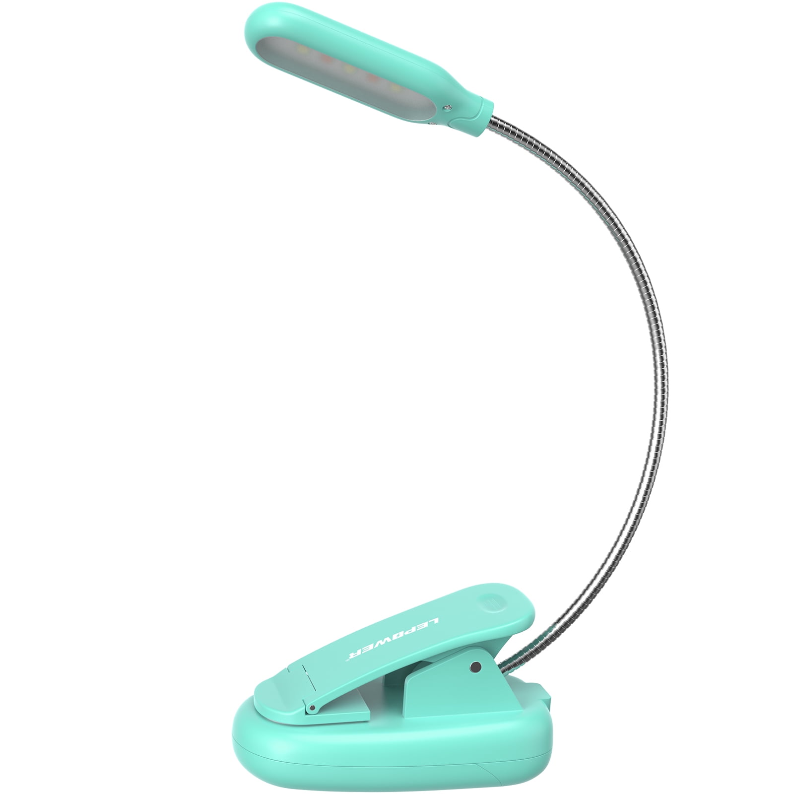 LEPOWER Clip on Book Light, Reading Light, Battery & USB Operated, Bed Light for Kids, Bookworms