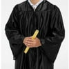 Male Graduate Black Cap & Gown Standin