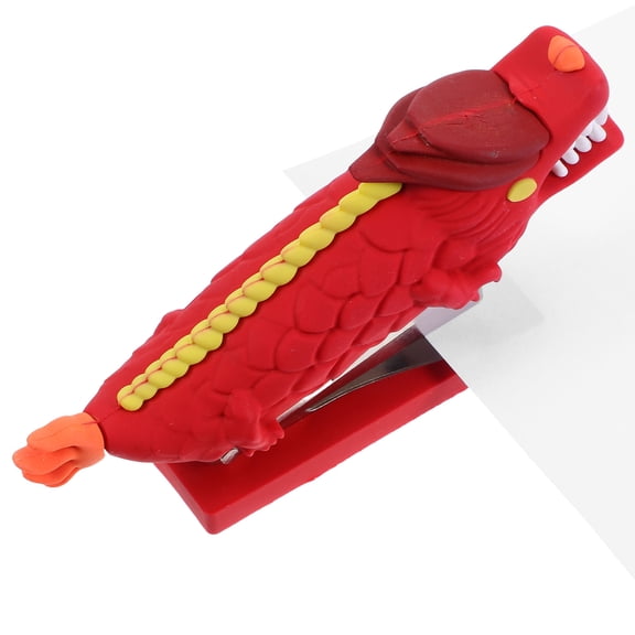 SEWOART Modern Red Dragon Stapler Cute Desk Accessory with Compact Portable Design