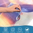 thumbnail image 3 of Yayeee Kitchen Curtains Tier Pair Light Filtering 27"x36" Rod Pocket Short Cafe Window Panel, Beautiful Mountain, 3 of 7