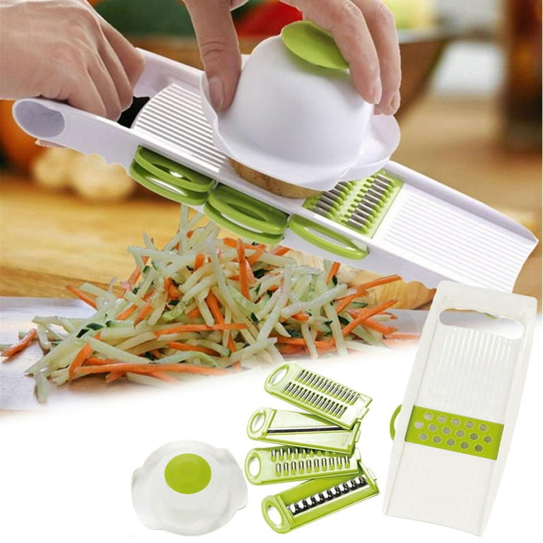 Travelwant 7Pcs/Set Slicer for Kitchen Mandolin Slicing Tool 6 in 1  Vegetable Mandoline Slicer Cutter Chopper Grater Slicers for Fruits  Vegetables