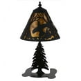 thumbnail image 4 of Meyda Tiffany 158357 Ruffed Grouse 17" Tall Buffet Table Lamp - Amber Mica / Black, 4 of 5