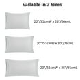 thumbnail image 7 of PiccoCasa Set of 2 Microfiber Standard 20"x26" Striped Pillowcase Soft Durable Light Gray, 7 of 7