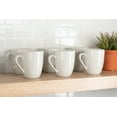 thumbnail image 4 of 10 Strawberry Street Simply White 12 fl oz Ceramic Mug, Set of 6, 4 of 5