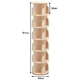 thumbnail image 2 of TOYTEXX 6-Tier Rotating Bookshelf for Adults, Solid Wood Stackable Organizer for Home or Office-Beige, 2 of 3