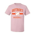 thumbnail image 2 of Wild Bobby City of Detroit Baseball Fantasy Fan Sports Men's T-Shirt, Light Pink, 5X-Large, 2 of 6