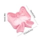 thumbnail image 3 of Escurridor para platos de jabón | Bandeja de jabones de plástico Bowknot Design – Rosa, Blanca | Organizador de baño para drenaje de agua | 15x13,5x6cm | Previene la acumulación, soporte decorativo, 3 of 7