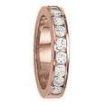 thumbnail image 2 of Mauli Jewels Rings for Women 0.50 Carat Engagement Diamond Wedding Band channel 10K Solid Yellow Gold, 2 of 9