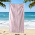 thumbnail image 6 of Partheme 59x30in Super Absorbent Microfiber Beach Towel with Double Sided Velour, Quick Dry Sand Free Lightweight Bath Towel for Swimming Travel Camping, Pink, 6 of 6