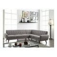 thumbnail image 2 of Benjara Suave Sectional Sofa, Light Gray Linen-Color:Light Gray,Material:Linen, 2 of 2