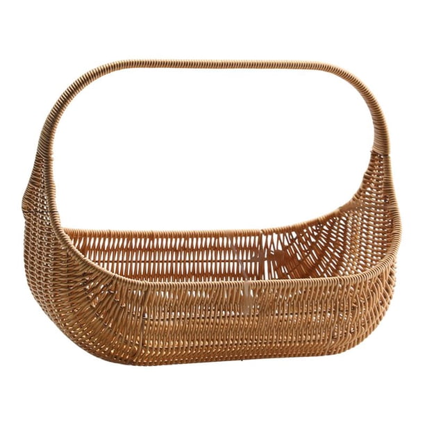 Cesta de frutas, patatas fritas, contenedor de refrigerios, decoración de granja, contenedor, camping, cesta versátil para picnic, organizador d