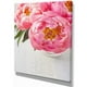 Fleurs de Pivoine Rose - Toile Florale Imprimé Art – image 2 sur 4