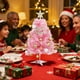 thumbnail image 4 of Uuiauoio Pink Tabletop Christmas Tree Set with Ornaments, Artificial Mini Xmas Tree for Desktop Window Mantel Decor, Holiday Decorations for Home Office Party Indoor Festive Display(No light), 4 of 7