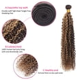 thumbnail image 3 of Extensiones de cabello ZevPiul Brazilian Virgin Blonde Rizado 3x30cm, 3 of 7