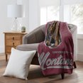 thumbnail image 2 of The Northwest Group  Montana Grizzlies 50" x 60" Signature Raschel Plush Throw Blanket, 2 of 2