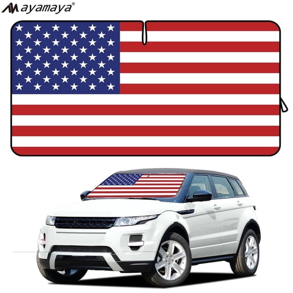 Ayamaya Anti-UV Adult Automotive Window Shades, Mesh Red And Blue, 59 x 33 in